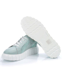 03-PDA93-3 GREEN Полуботинки спортивные женские (натуральная кожа, сетка) - No name фото 15