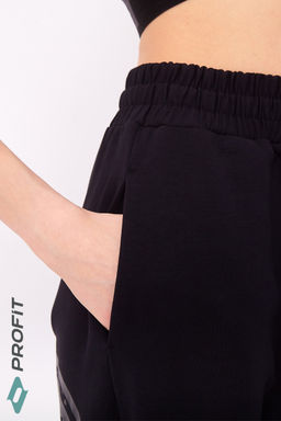 Штаны Майами черные, с черным принтом