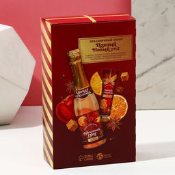 Новогодний подарочный набор косметики Пряный праздник, гель для душа шампанское 250 мл и крем для рук 30 мл, Чистое счастье  фото 13