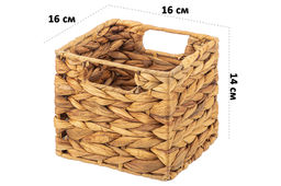 Корзинка плетеная 16*16*14 см с ручками - Elan gallery фото 8