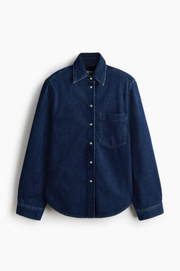 Camisa denim con hombreras