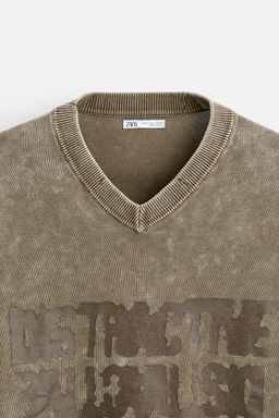 SLOGAN PRINT SWEATER - Zara фото 8