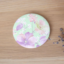 Зеркало карманное 7 см Цветы / MX-230 /уп 60/720/OPP