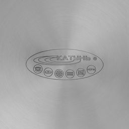 Кастрюля Катунь «Гретта», 7.3 л, d=22 см, с крышкой, капсульное дно, индукция, нержавеющая сталь, AISI - 201, хромированная