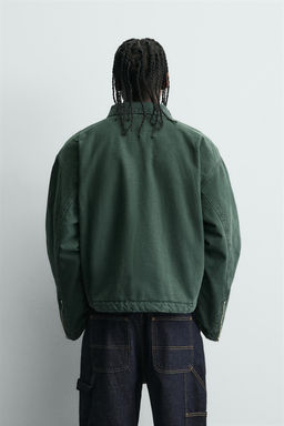 CROPPED DENIM JACKET - Zara фото 3