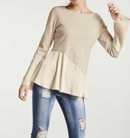 Пуловер 2 в 1, бежевый