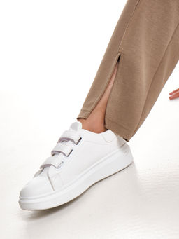 Брюки со строчкой для девочки 33-7499 хаки - Mini maxi фото 15