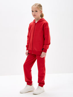 Красная толстовка для девочки - Kogankids фото 29