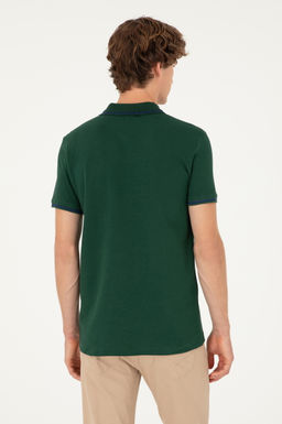 U. S. Polo Assn / Мужская темно-зеленая базовая футболка - U.s. polo assn фото 12