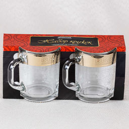 Набор кружек 2 шт 255 мл,Барокко гравировка арт. MS55029/ 1335