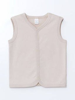 V Yaka Erkek Bebek Yelek 2li