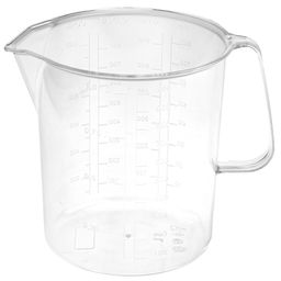 Кружка мерная пластмассовая 1л, 16х12х13,1см, прозрачный, Phibo (Россия) - Домашняя мода фото 2