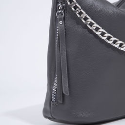 Сумка-мешок на молнии, цвет серый - Simaland фото 5