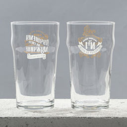 Бокалы для пива с надписью Может все, 2 шт. по 570 мл