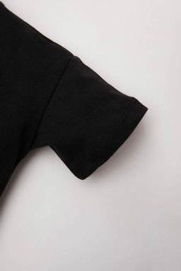 Футболка с короткими рукавами и принтом на спине для маленьких мальчиков - Defacto фото 3