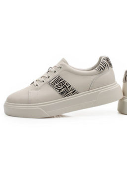 03-YC523-2 LT. BEIGE Полуботинки спортивные женские (натуральная кожа)