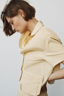 ZW COLLECTION SHIRT WITH POCKETS - Zara фото 7