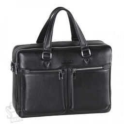 Портфель мужской кожаный 2094BSH black Heanbag  в Новосибирске