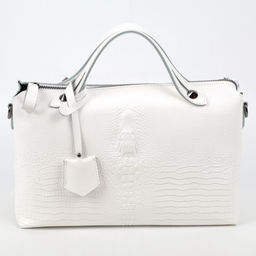 Женская кожаная сумка с ручками под крокодила 0169-3 - Cidirro фото 2