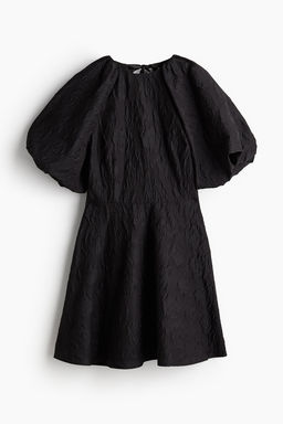 Vestido en tejido jacquard con lazada - H&m фото 6