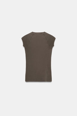 CAMISETA EFECTO LAVADO MANGA RANGL?N / Vis?n - Zara фото 8