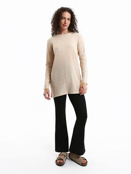 Dar Fit D?z Krep Kad?n Pantolon