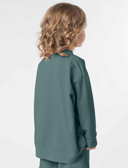 Свитшот из премиального футера с принтом