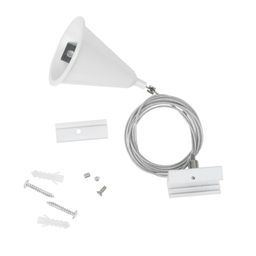 UFB-H41 WHITE 1 POLYBAG Набор для подвесного монтажа трехфазных шинопроводов. Цвет белый. TM Uniel