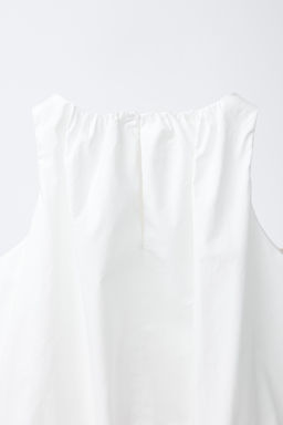 TOP ABULLONADO POPEL?N / Blanco - Zara фото 6