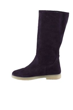 ЖЕНСКИЕ САПОГИ НА ПЛОСКОЙ ПЛОЩАДКЕ ИЗ ЗАМШИ PURPLE