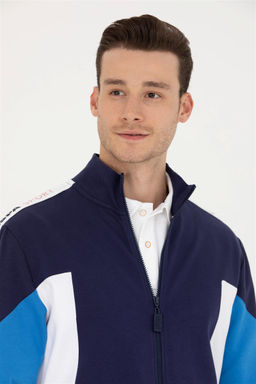 Мужской темно-синий вязаный кардиган Неожиданная скидка в корзине - U.s. polo assn фото 2