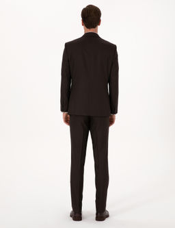 Kahverengi Slim Fit Tak_m Elbise - Cacharel фото 5