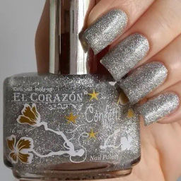 El Corazon Лак Confetti 526a серебро