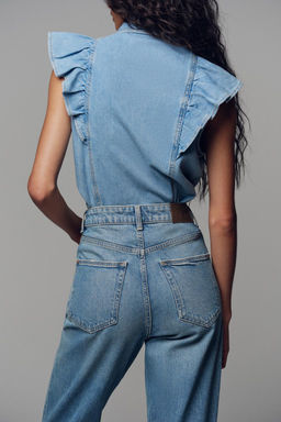 Z.01 MOM FIT COMFORT HIGH-WAIST JEANS - Zara фото 17