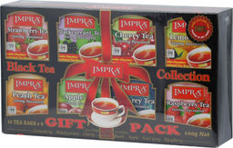 IMPRA. Ассорти черного чая 160 гр. карт.пачка, 80 пак.