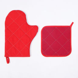 Набор кух. Этель Волшебства: прихватка 19х19 см, варежка-прихватка 20х28 см, 100% хл  фото 3