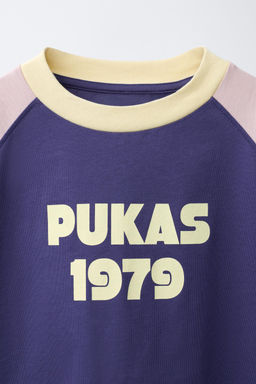CAMISETA MANGA RANGL?N PUKAS SURF / Azul