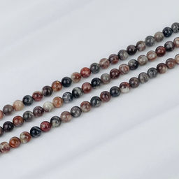 Бусины для украшений из Лунного и Солнечного камня (46 бусин) 38 см