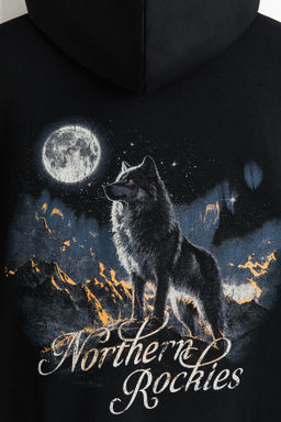 Sudadera con motivo y capucha Relaxed Fit - H&m фото 8