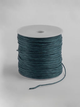 Шнур вощеный из полиэстера d=1 мм, L=65-70 м, зелёный