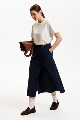 ЕВТ 7027/индиго юбка жен