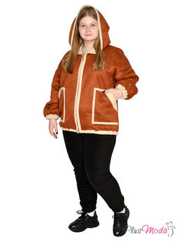 Дубленка-куртка Модель №1791 размеры 44-84 - Plusmoda фото 9