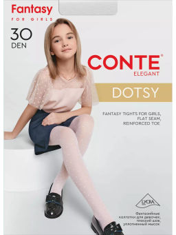 Колготки Conte Elegant DOTSY 22С-143СП полиамид с эластаном белый  фото 6