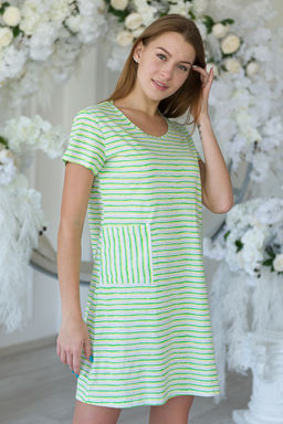 Туника женская из кулирки Руслана ярко-зеленый