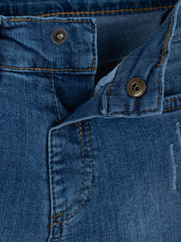 Джинсы прямые Синие - Bungly фото 4