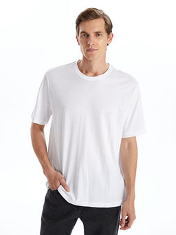 Bisiklet Yaka Penye Erkek Ti??rt