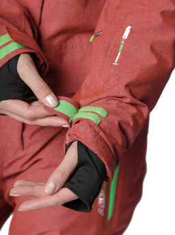 Комбинезон B-9063 Темно-бордовый - Snow headquarter фото 34