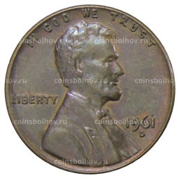 1 цент 1961 года D США
