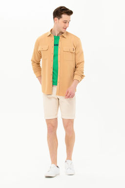 Мужская рубашка Camel с длинным рукавом - U.s. polo assn фото 2