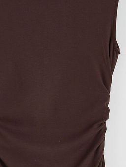 Bisiklet Yaka B?zg?l? Elbise